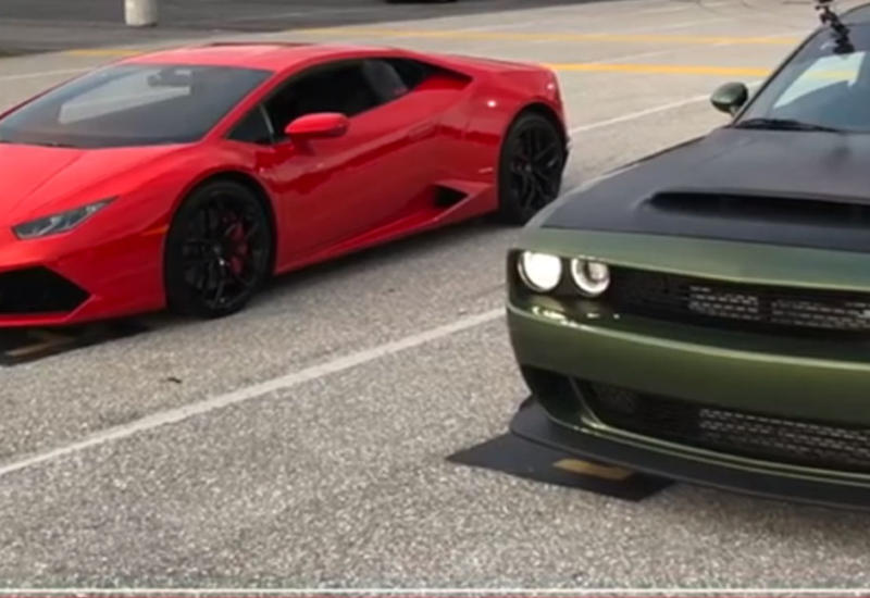 Dodge Demon и Lamborghini Huracan сравнили в дрэг-гонке