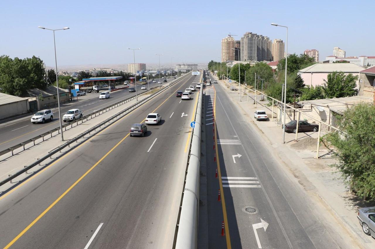 Внесены изменения в движение на 1-й Бакинской кольцевой дороге