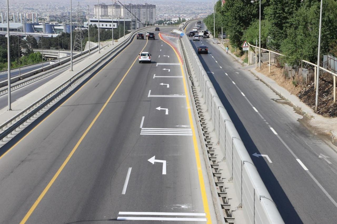 Внесены изменения в движение на 1-й Бакинской кольцевой дороге