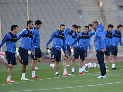 Сборная Азербайджана готовится к матчу с командой Кыргызстана