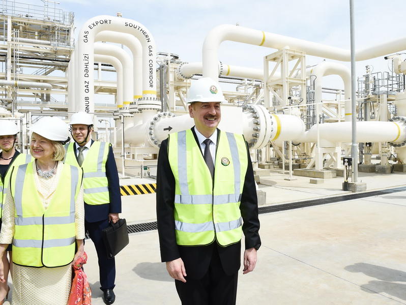 Президент Ильхам Алиев принял участие в церемонии запуска проекта "Южный газовый коридор"
