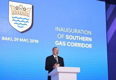 Президент Ильхам Алиев: «Южный газовый коридор» - это новая энергетическая артерия, проект, заново составляющий энергетическую карту Европы