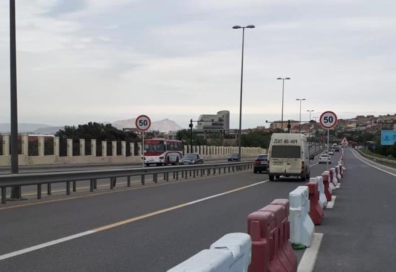 На выезде из Баку изменят движение транспорта