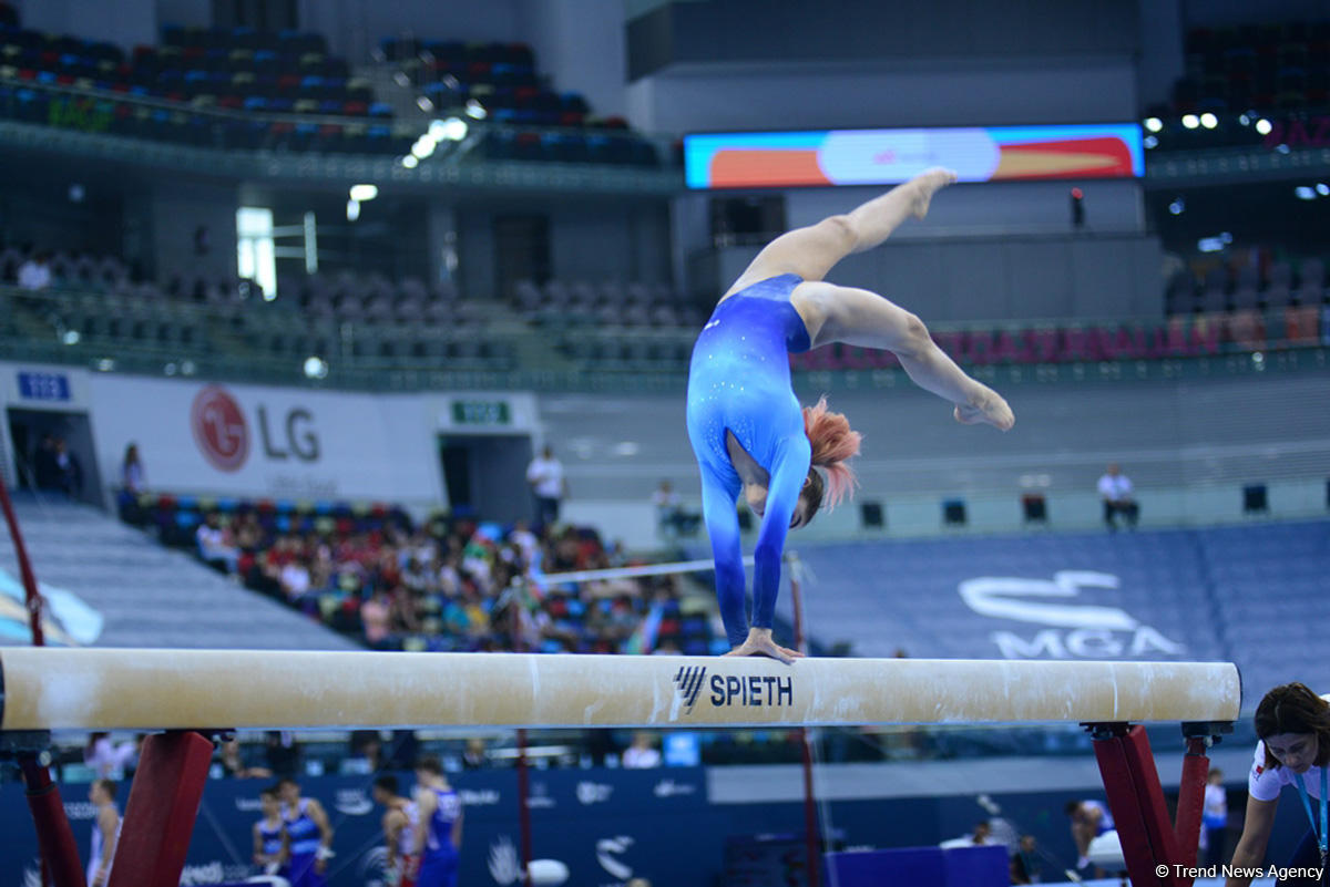 Начались выступления азербайджанских гимнастов в квалификации к юношеской Олимпиаде