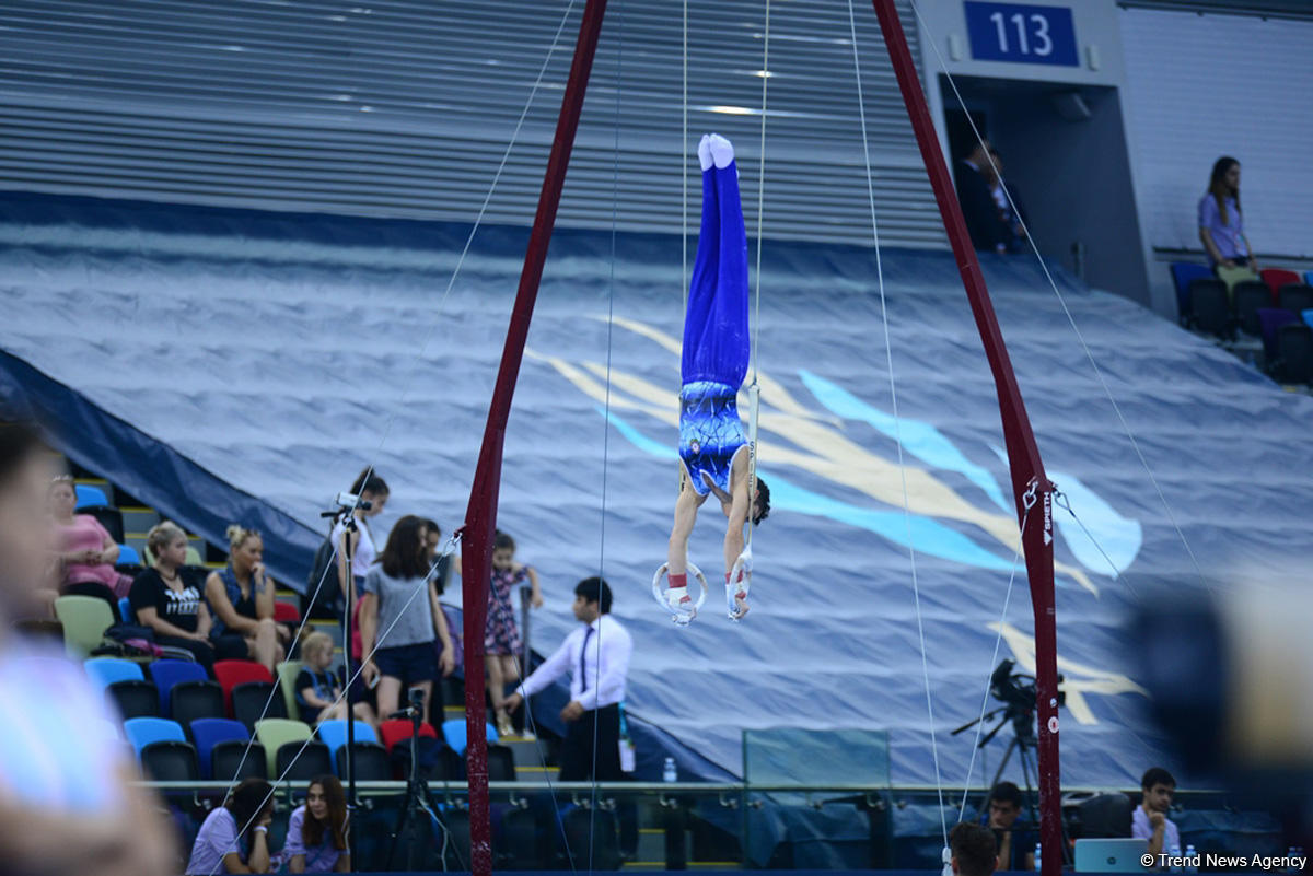 Начались выступления азербайджанских гимнастов в квалификации к юношеской Олимпиаде