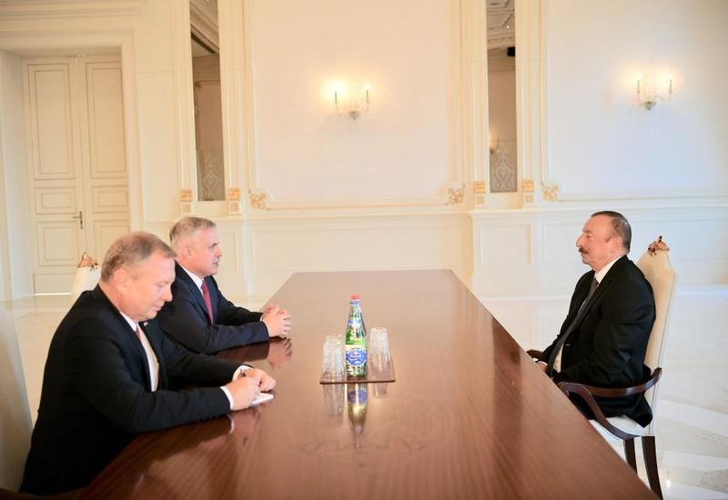 Президент Ильхам Алиев принял делегацию во главе с госсекретарем Совета безопасности Беларуси