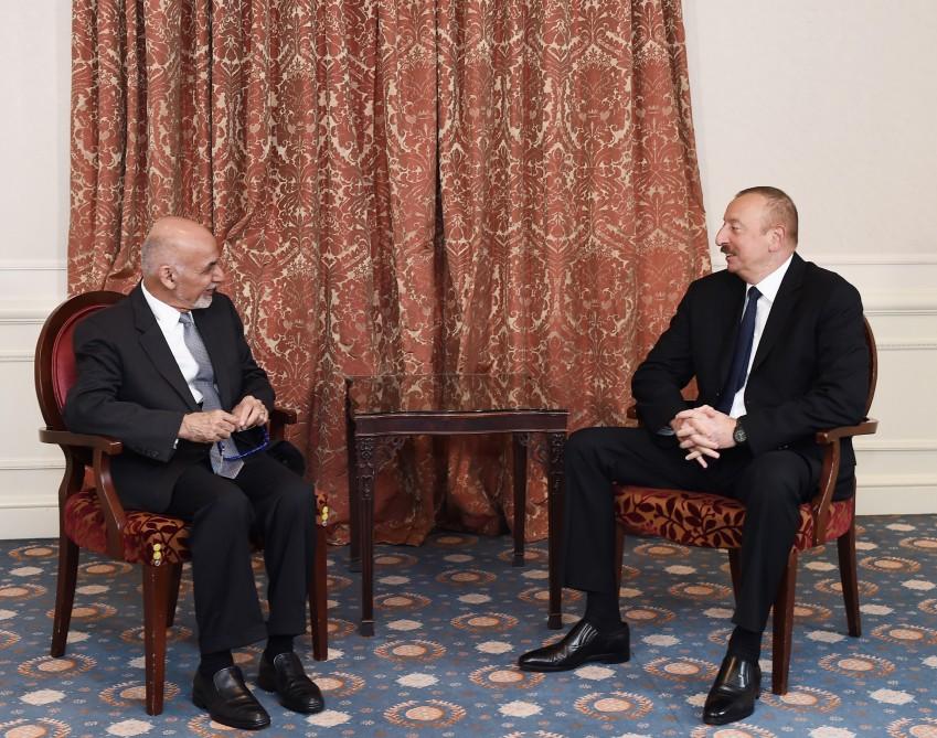 Президент Ильхам Алиев встретился в Брюсселе с Президентом Афганистана