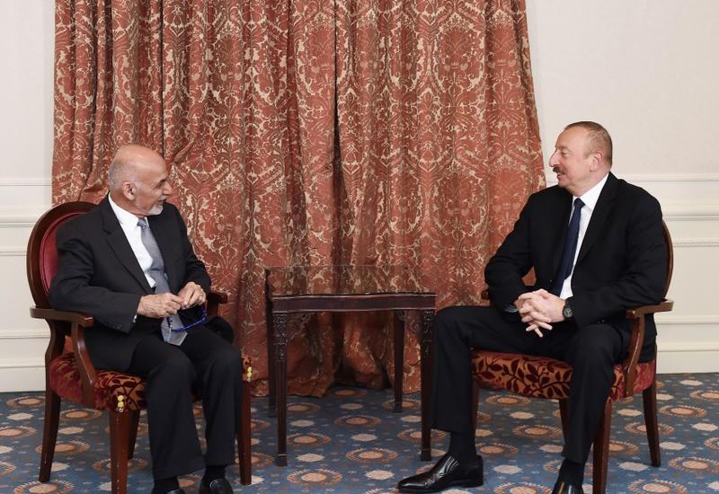 Президент Ильхам Алиев встретился в Брюсселе с Президентом Афганистана