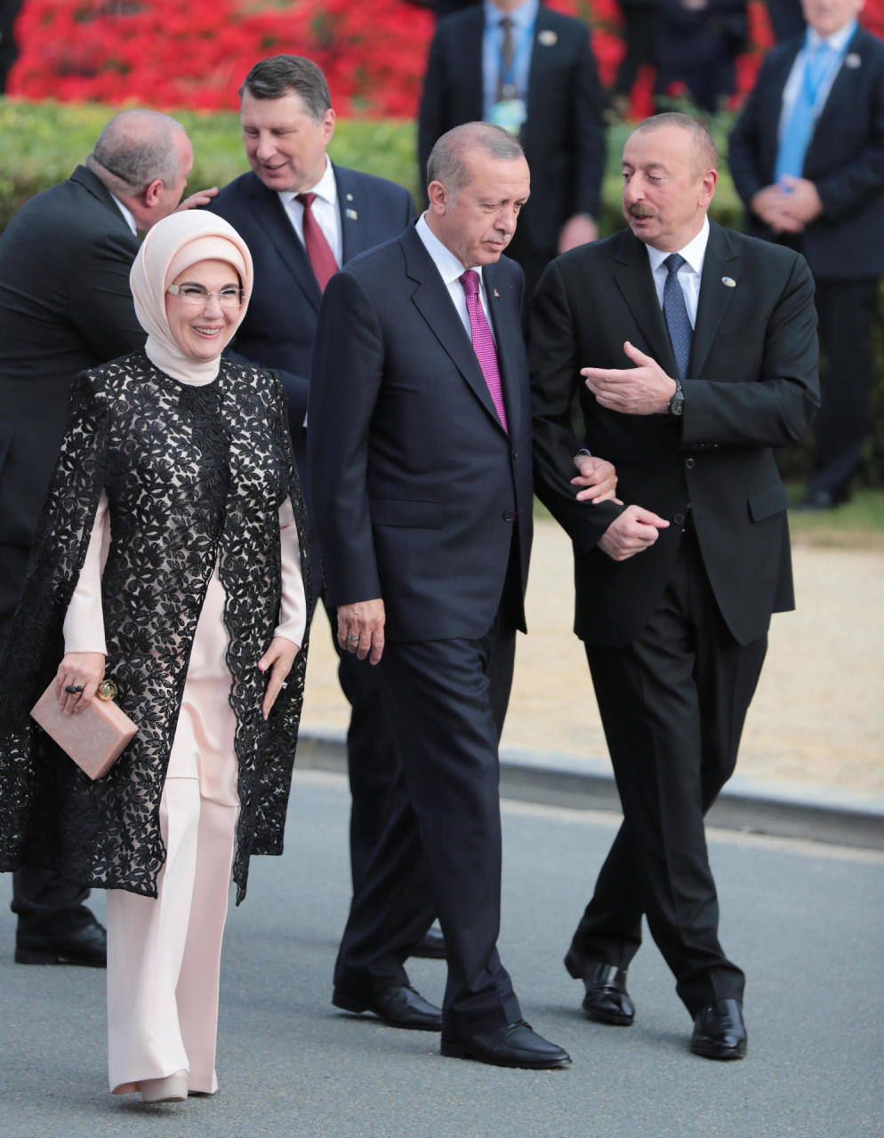 Президент Ильхам Алиев принял участие в приеме для глав государств и правительств стран-союзников и партнеров НАТО