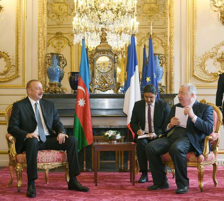 Президент Ильхам Алиев: Азербайджан считает Францию очень близким для себя партнером