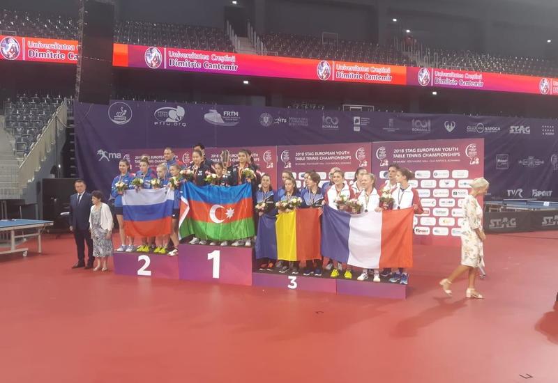 Азербайджанские теннисистки стали первыми на чемпионате Европы в Румынии