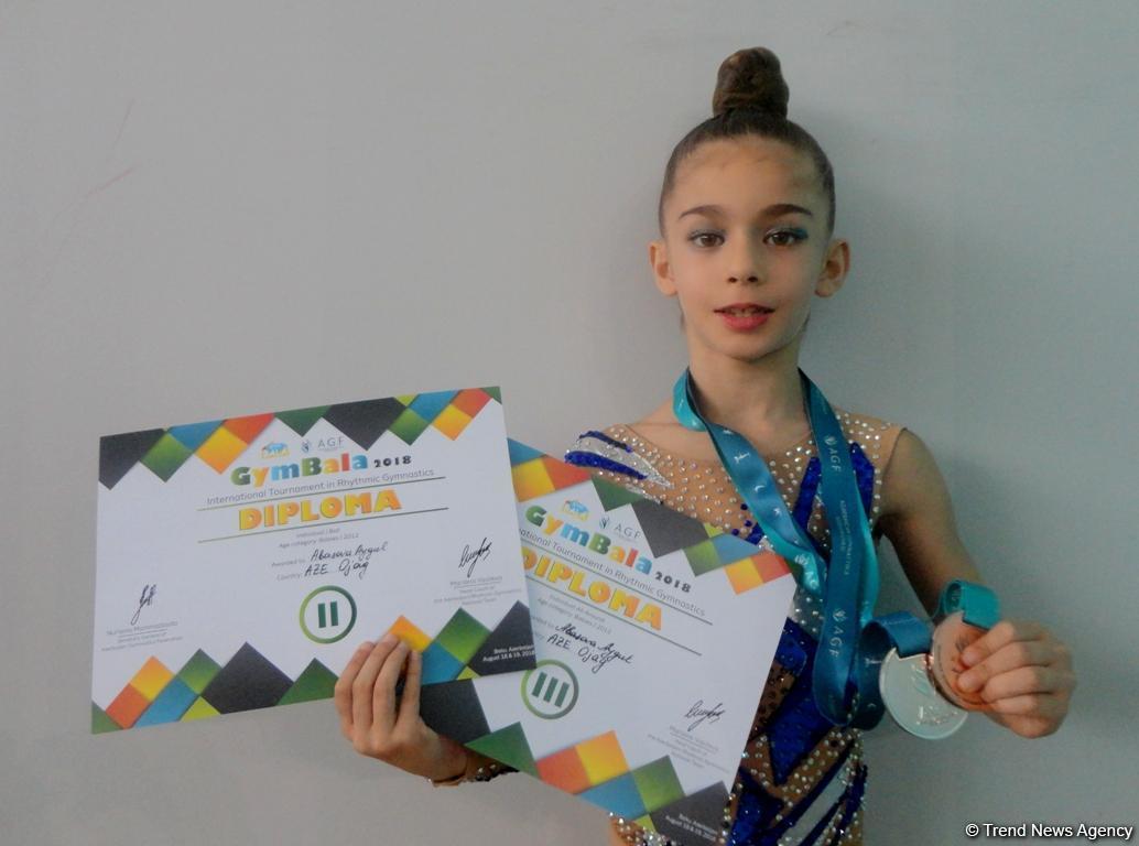 Юная азербайджанская гимнастка: Рада, что завоевала медали международного турнира 