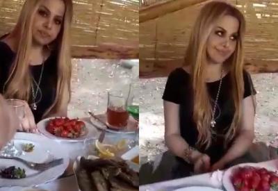 Mətanətin kişilərlə araq süfrəsindəki görüntüləri rekord qırdı: "Allah haqqı, limon suyu idi" <span class="color_red">- VİDEO</span>