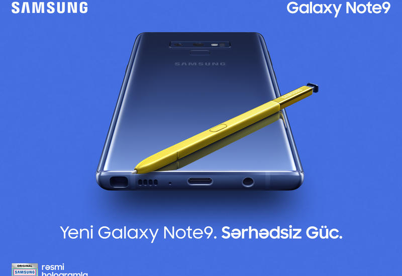 Samsung Galaxy Note 9 – настоящий прорыв на рынке смартфонов. Совсем скоро - в Баку!