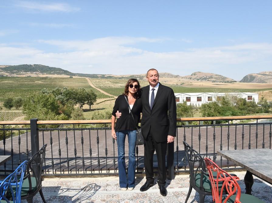 Поездка Президента Ильхама Алиева и Первой леди Мехрибан Алиевой в Шамахинский и Исмаиллинский районы