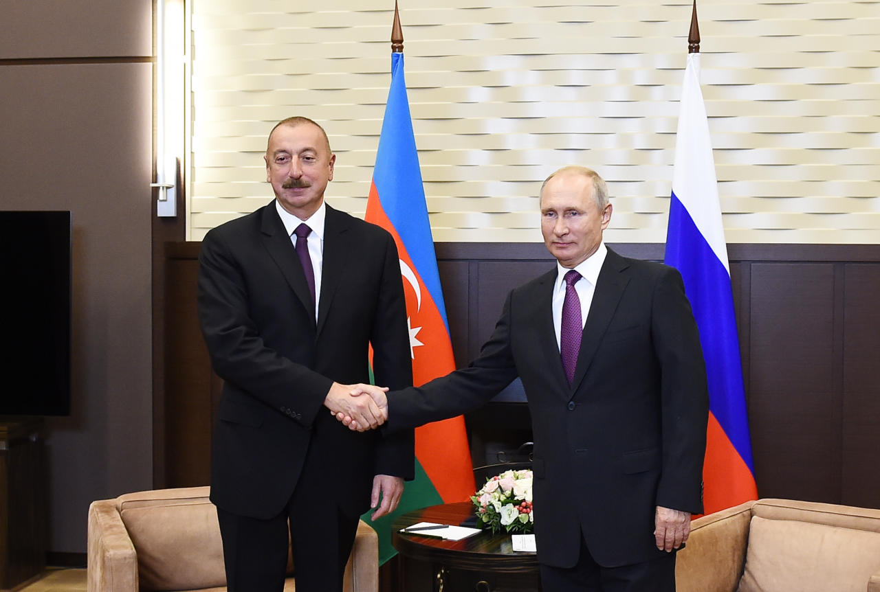 Состоялась встреча Президента Ильхама Алиева с Президентом России Владимиром Путиным в Сочи