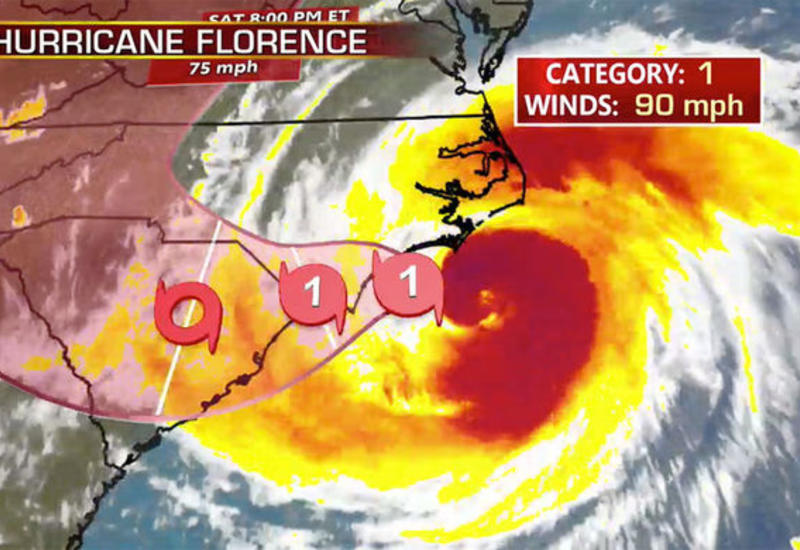 Ураган "Флоренс" обрушился на США, число погибших растет