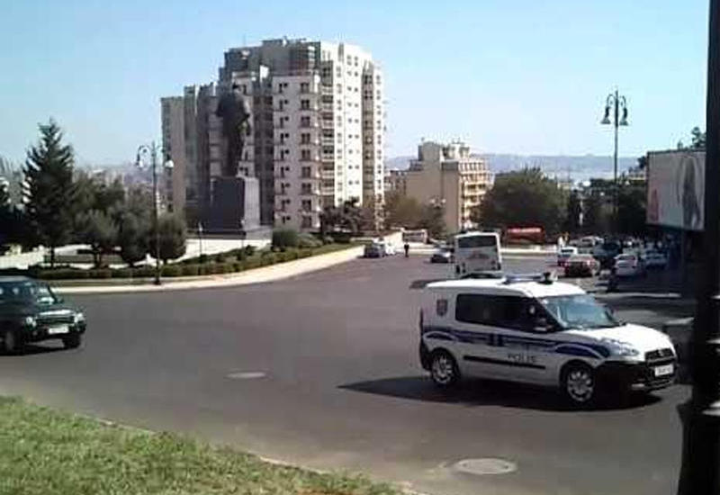 Paytaxtın bu hissəsində nəqliyyat vasitələrinin hərəkəti məhdudlaşdırıldı