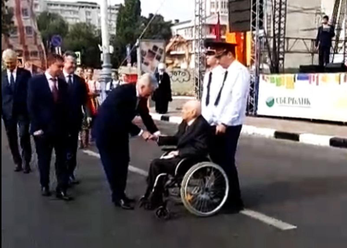 В Воронеже чествовали 100-летнего героя из Азербайджана