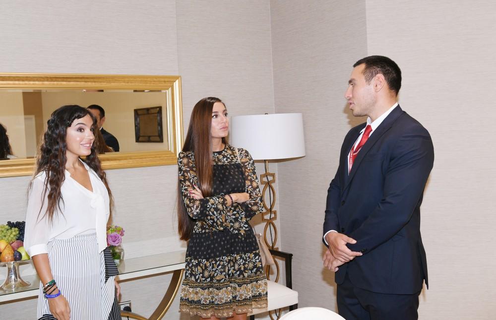 Президент Ильхам Алиев и Первая леди Мехрибан Алиева встретились с главой Международной федерации дзюдо