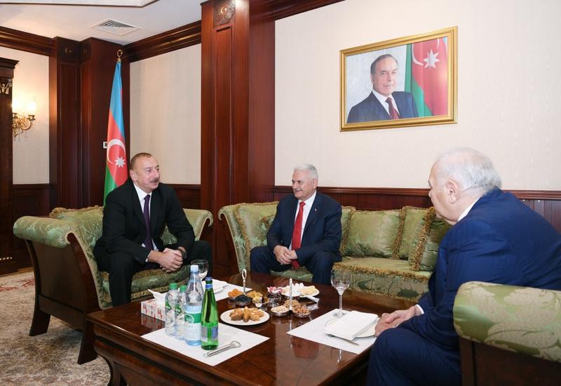 Президент Ильхам Алиев встретился с председателем Великого национального собрания Турции