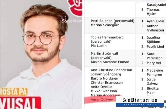 20 yaşlı azərbaycanlı tələbə İsveçdə deputat seçildi