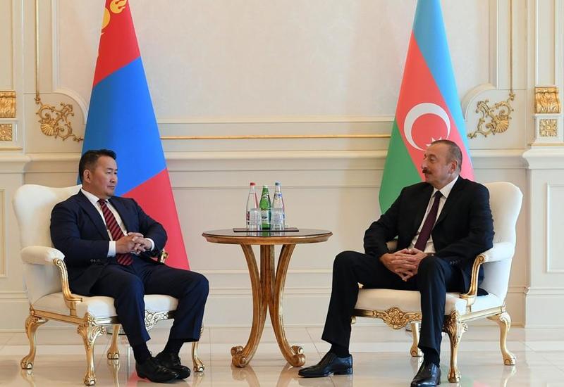 Состоялась встреча президентов Азербайджана и Монголии <span class="color_red">- ОБНОВЛЕНО - ФОТО</span>