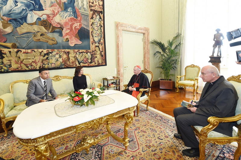 Первый вице-президент Мехрибан Алиева встретилась с госсекретарем Святого Престола