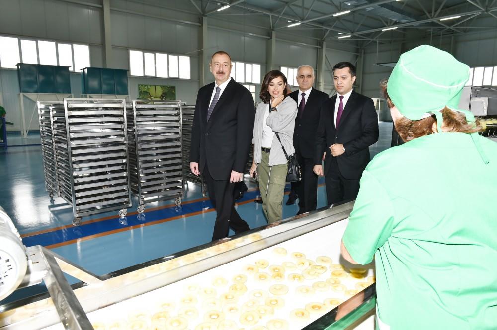 Поездка Президента Ильхама Алиева и Первой леди Мехрибан Алиевой в Губинский район