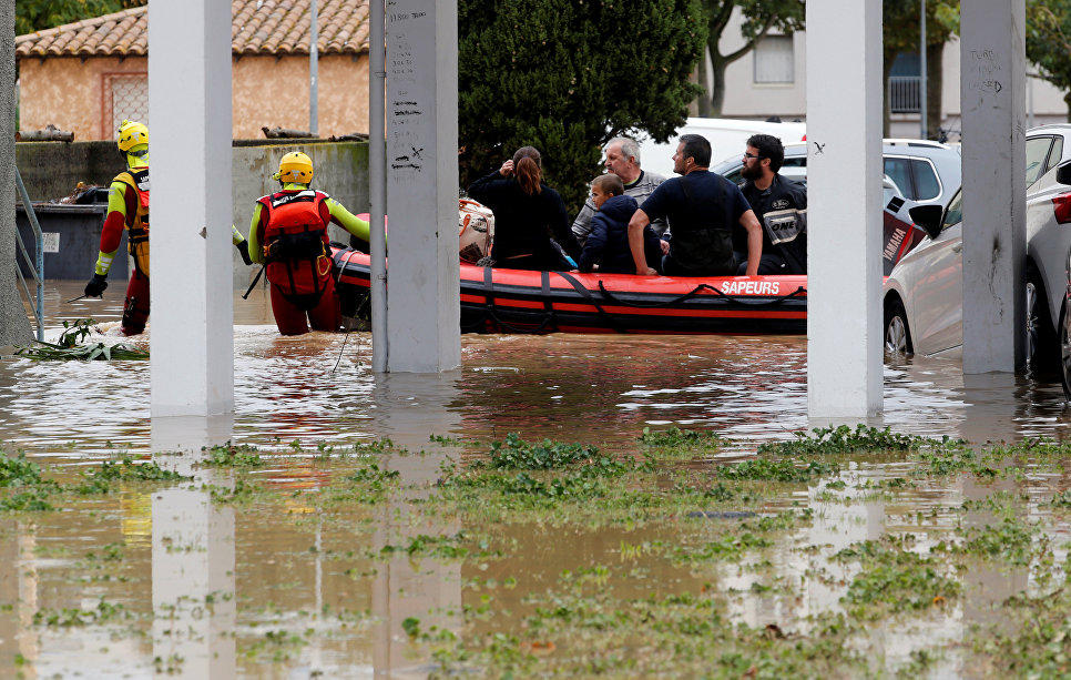 На юге Франции ввели режим природной катастрофы из-за наводнений