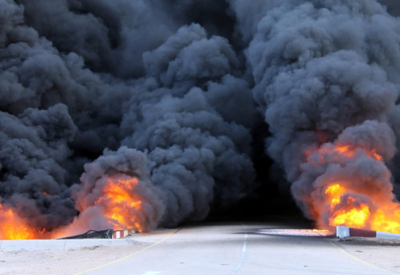 Взрывы горючих газов. Горящие нефтяные поля.