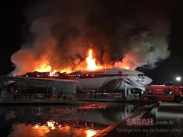 В Турции сгорел самолет