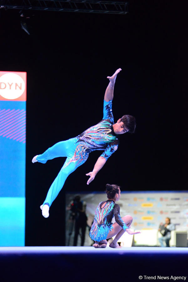 В Баку прошла церемония открытия Кубка мира по акробатической гимнастике