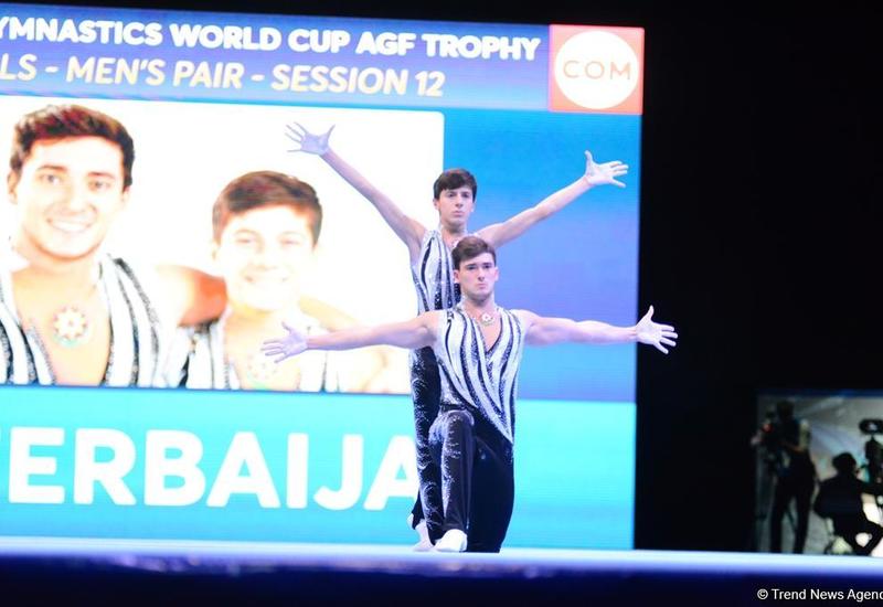 Азербайджанские гимнасты завоевали "серебро" Кубка мира по акробатической гимнастике в Баку