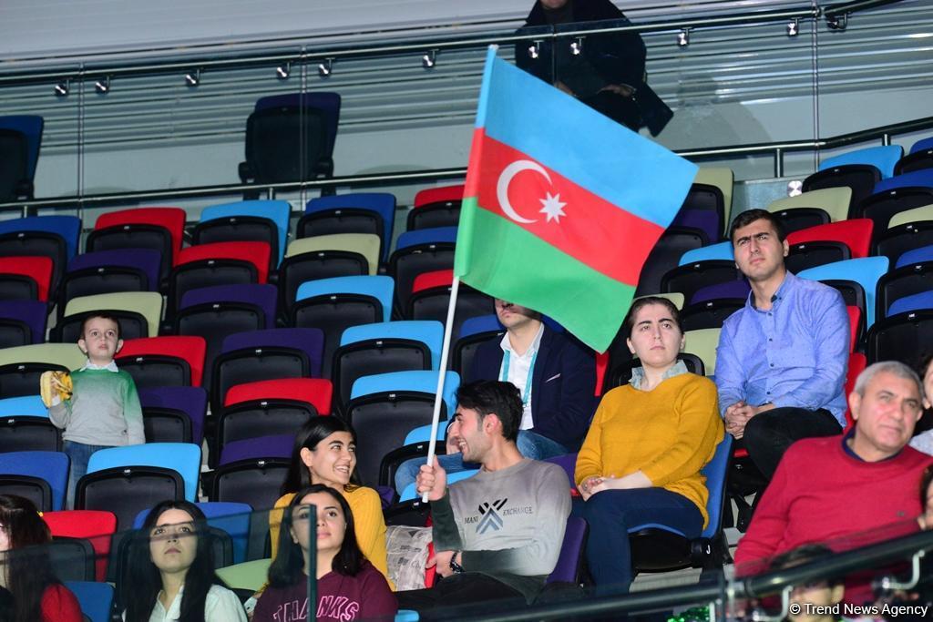 Состоялась церемония награждения победителей и призеров Кубка мира по акробатической гимнастике в Баку