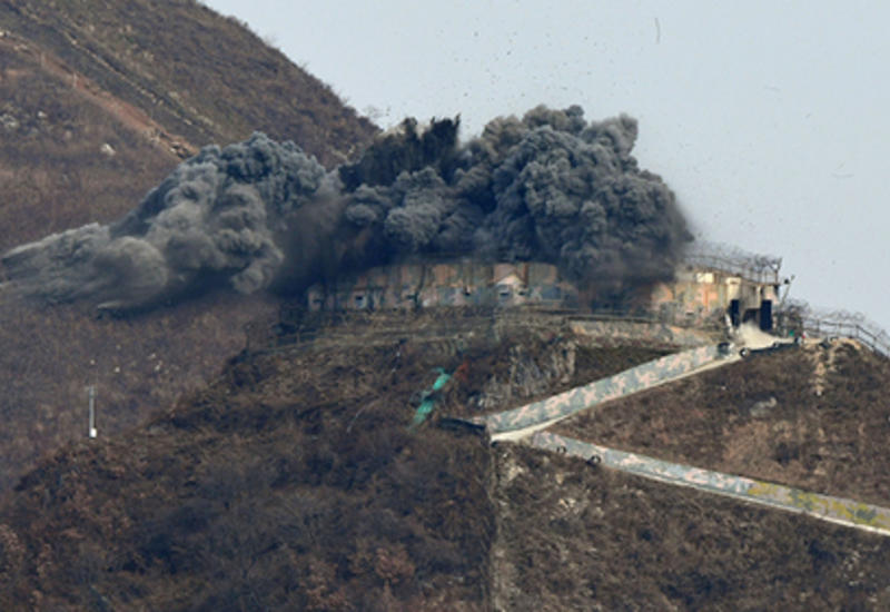 Северная Корея взрывает посты охраны на границе