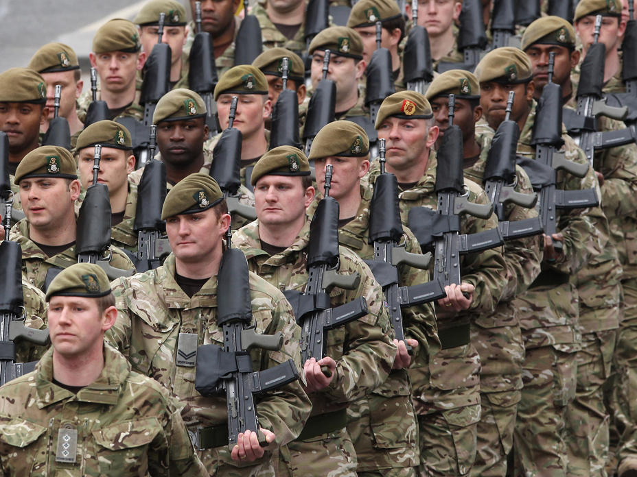 В британской армии обнаружили затяжной недобор солдат