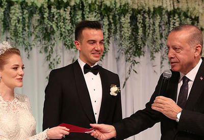 Ərdoğan nikah şahidi oldu <span class="color_red">- FOTO</span>