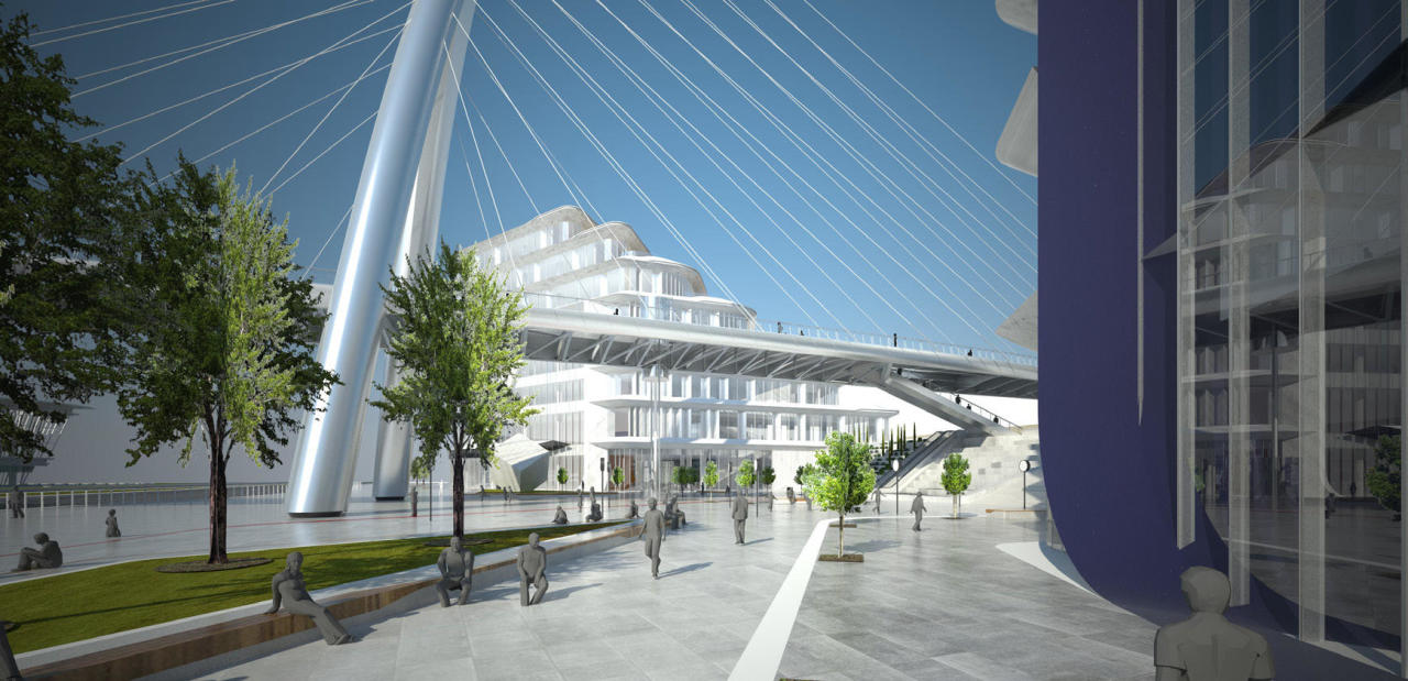Завершается проектирование пешеходного моста в рамках проекта Baku White City