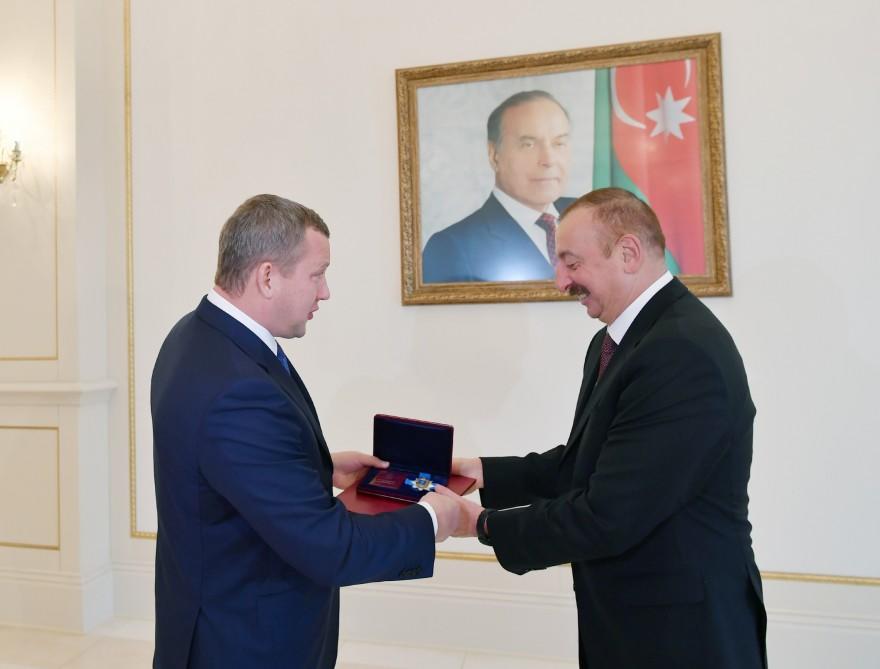 Президенту Ильхаму Алиеву вручен орден «За заслуги перед Астраханской областью»