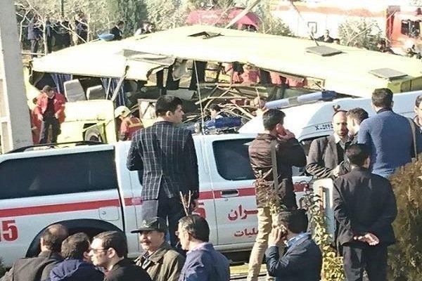 Tehranda avtobus qəzası: 8 nəfər ölüb, 28 nəfər yaralanıb