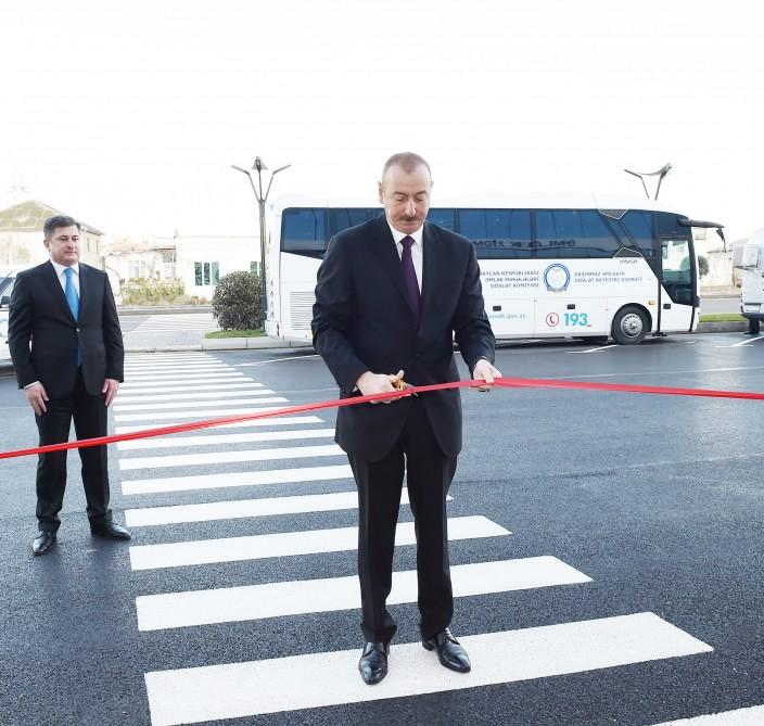 Президент Ильхам Алиев принял участие в открытии нового Пространства оказания имущественных услуг в Баку