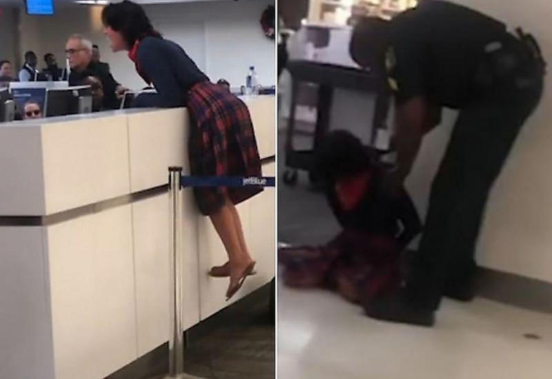 Устроившая скандал в аэропорту девушка прославилась в сети