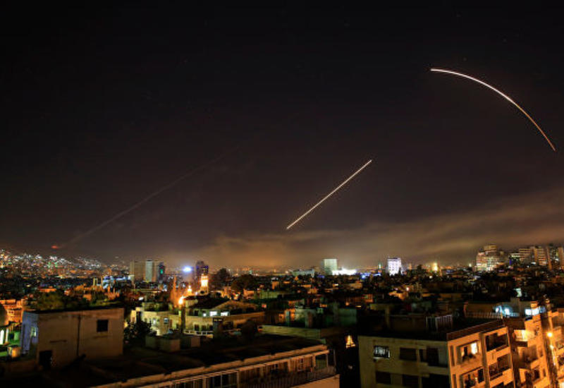 Опубликованы кадры отражения ракетных атак Израиля сирийскими системами ПВО