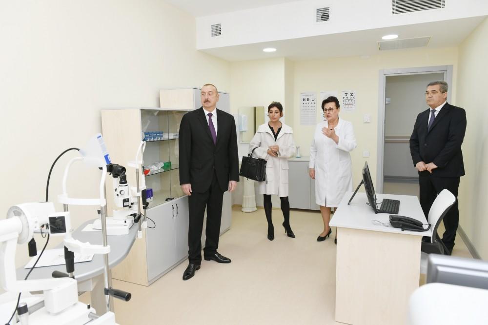 Президент Ильхам Алиев и Первая леди Мехрибан Алиева открыли больницу в Гобустане