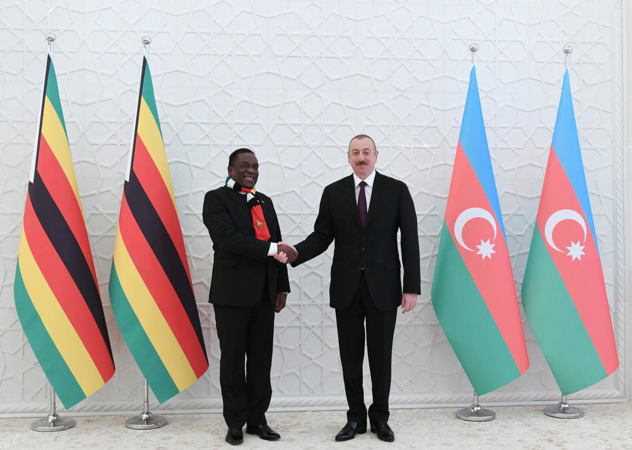 В Баку состоялась встреча президентов Азербайджана и Зимбабве