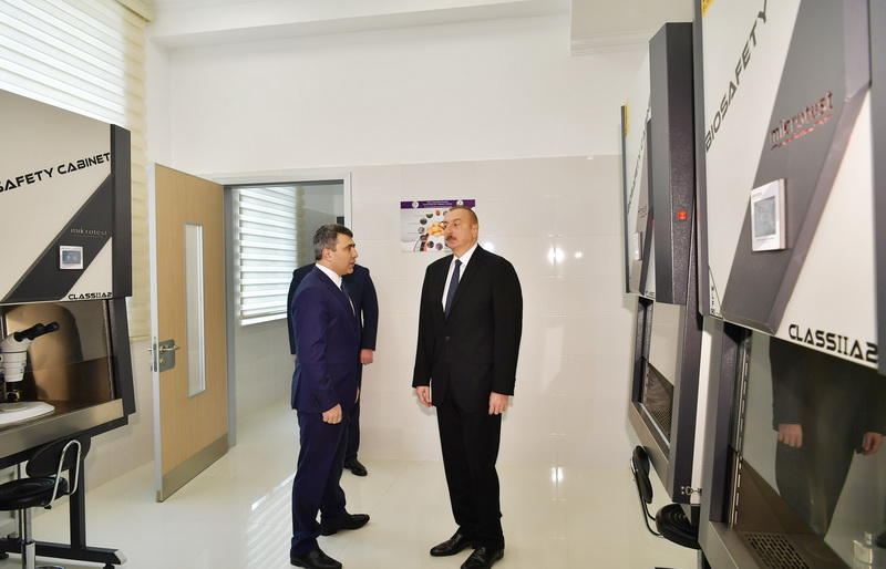 Президент Ильхам Алиев принял участие в открытии НИИ овощеводства в Баку