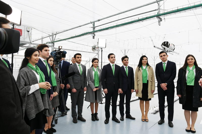 Президент Ильхам Алиев принял участие в открытии НИИ овощеводства в Баку