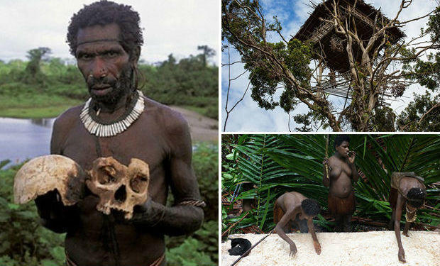 Papua Yeni Qvineyanın adamyeyən qəbiləsi