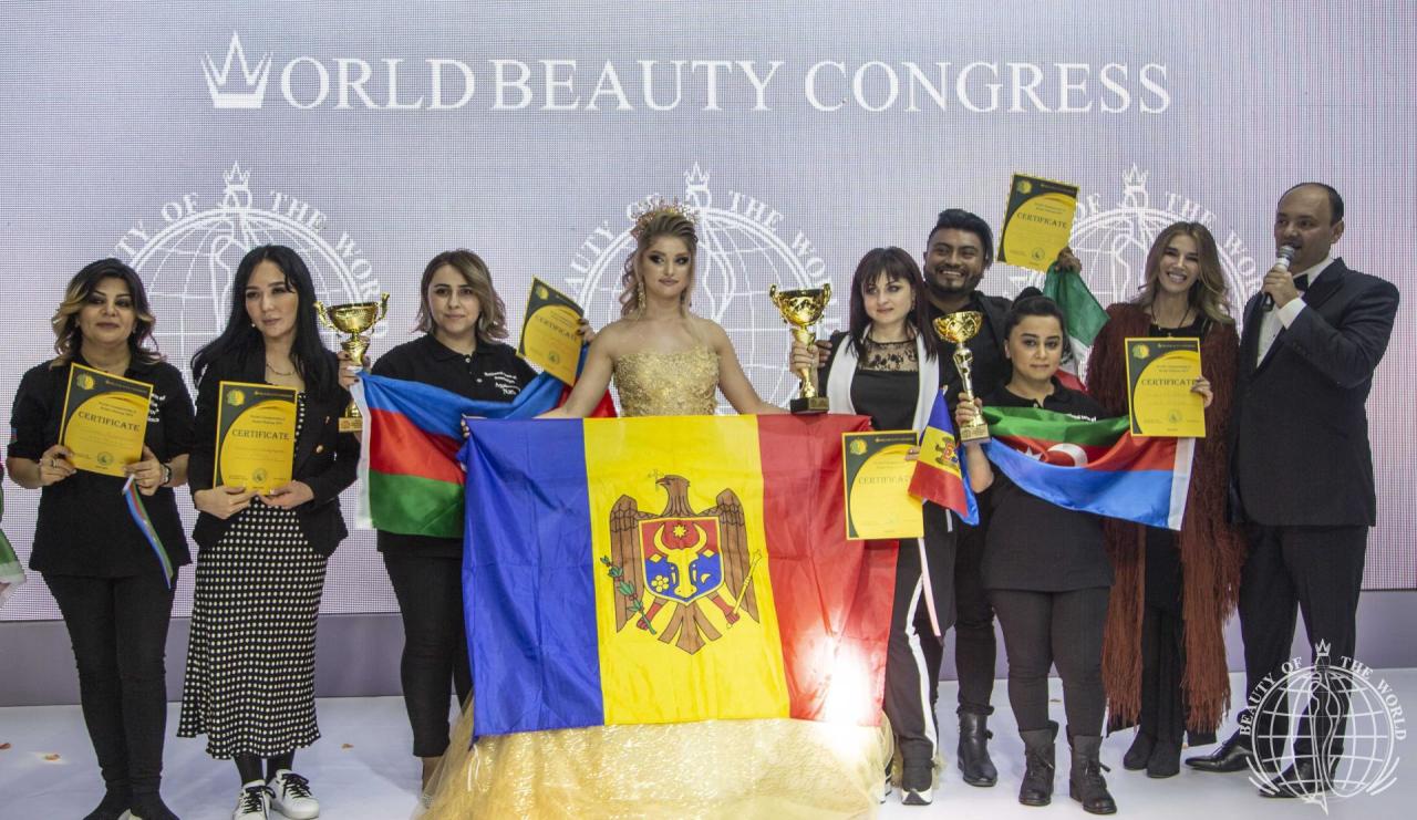 Лучшие в Баку! Определены чемпионы мира по свадебной прическе, макияжу и дизайну